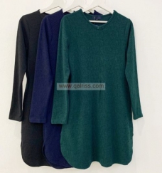 Ironless Tunic - Long blouse with side pocket