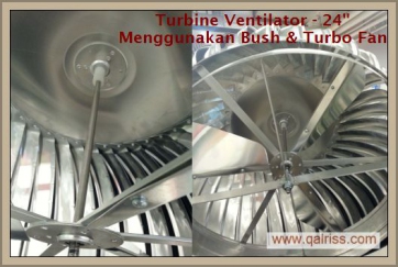 Pemasangan 2 unit Turbine Ventilator - Product Warranty:  12 thn - installation Warranty:  2 thn -FREE Pemasangan seluruh Semenanjung Malaysia