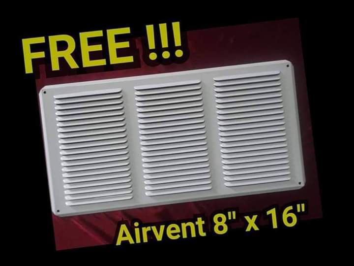 FREE Air Vent for each purchase of Turbine Ventilator